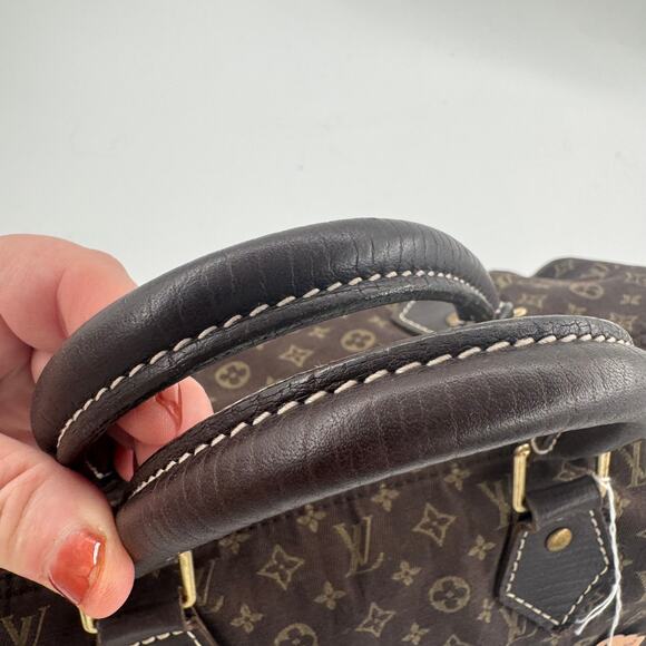 Louis Vuitton Brown Monogram Mini Lin Speedy 30 SP1016 - Picture 3 of 11